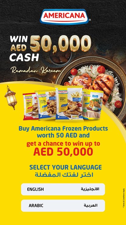Americana - Win 50,000 AED Campaign